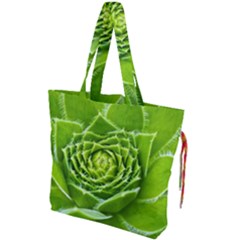 Wurz Houseleek Turmeric Plant Drawstring Tote Bag by Pakrebo