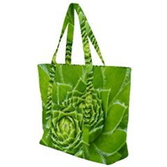 Wurz Houseleek Turmeric Plant Zip Up Canvas Bag by Pakrebo