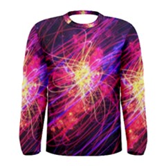 Abstract Cosmos Space Particle Men s Long Sleeve Tee by Pakrebo