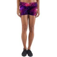 Abstract Cosmos Space Particle Yoga Shorts by Pakrebo