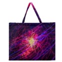 Abstract Cosmos Space Particle Zipper Large Tote Bag View1