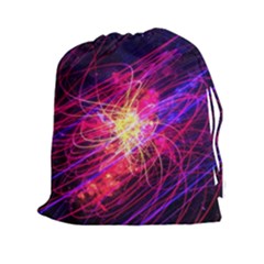 Abstract Cosmos Space Particle Drawstring Pouch (xxl) by Pakrebo