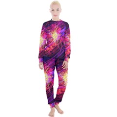 Abstract Cosmos Space Particle Women s Lounge Set