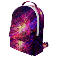 Abstract Cosmos Space Particle Flap Pocket Backpack (small) by Pakrebo