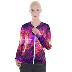 Abstract Cosmos Space Particle Casual Zip Up Jacket