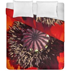 Ornamental Poppies Half Rosette Plant Duvet Cover Double Side (california King Size)