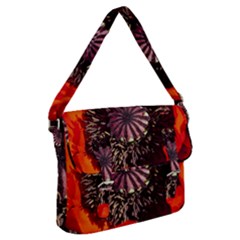 Ornamental Poppies Half Rosette Plant Buckle Messenger Bag