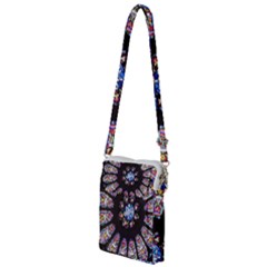 Rosette Stained Glass Window Church Multi Function Travel Bag by Pakrebo