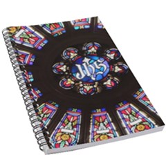 Rosette Stained Glass Window Church 5 5  X 8 5  Notebook