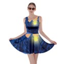 Illustration Vector Winter Sunset Skater Dress View1