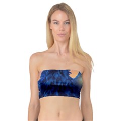 Illustration Vector Winter Sunset Bandeau Top