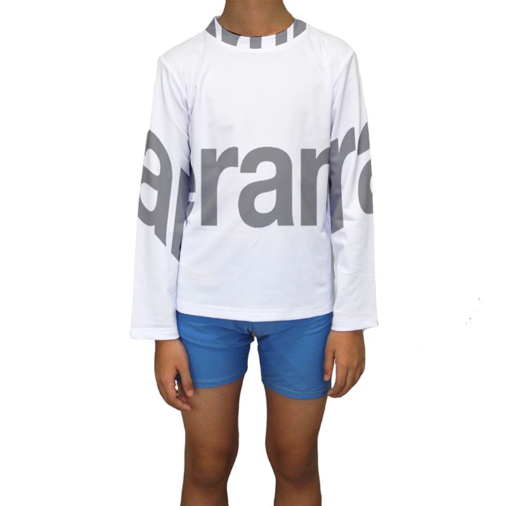 Theranos Logo Kids  Long Sleeve Swimwear