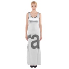 Theranos Logo Maxi Thigh Split Dress by milliahood