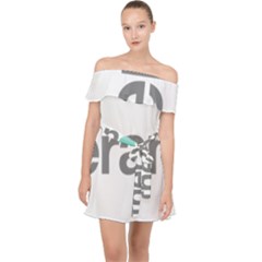 Theranos Logo Off Shoulder Chiffon Dress by milliahood