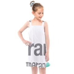 Theranos Logo Kids  Overall Dress by milliahood