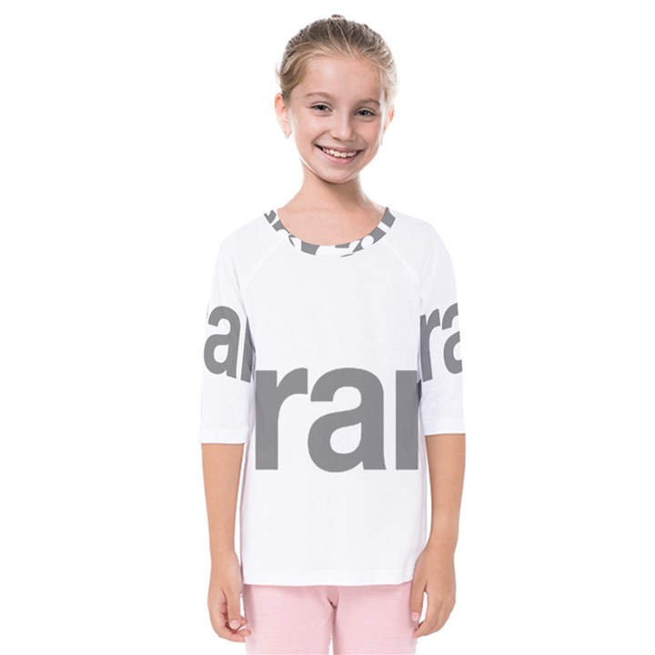 Theranos Logo Kids  Quarter Sleeve Raglan Tee