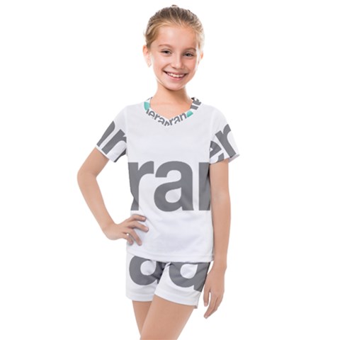 Theranos Logo Kids  Mesh Tee And Shorts Set by milliahood