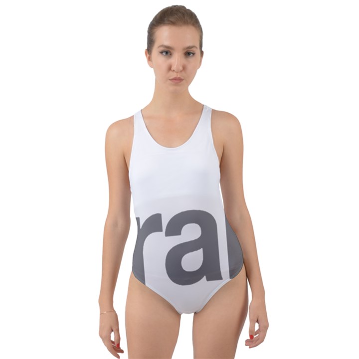 Theranos Logo Cut-Out Back One Piece Swimsuit