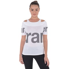 Theranos Logo Shoulder Cut Out Short Sleeve Top