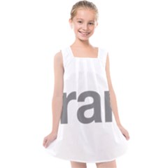 Theranos Logo Kids  Cross Back Dress