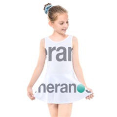 Theranos Logo Kids  Skater Dress Swimsuit