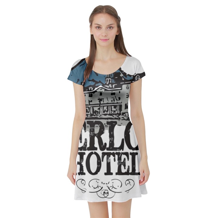 The Overlook Hotel Merch Short Sleeve Skater Dress