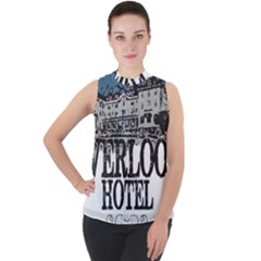 The Overlook Hotel Merch Mock Neck Chiffon Sleeveless Top by milliahood