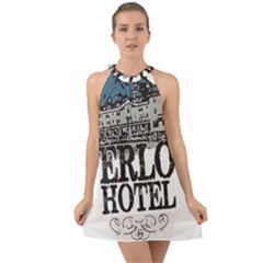 The Overlook Hotel Merch Halter Tie Back Chiffon Dress by milliahood