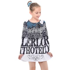 The Overlook Hotel Merch Kids  Long Sleeve Dress by milliahood