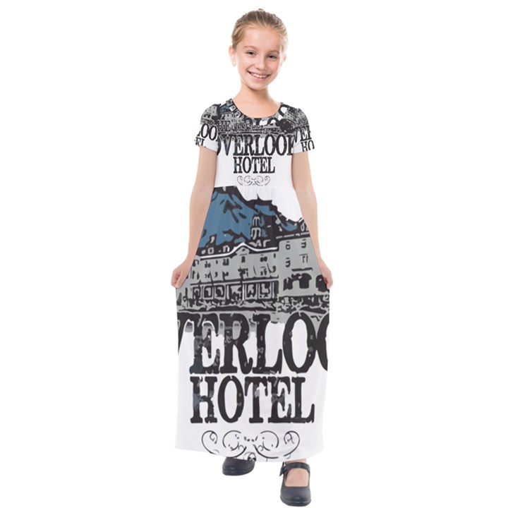 The Overlook Hotel Merch Kids  Short Sleeve Maxi Dress