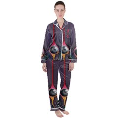 Tame Impala Satin Long Sleeve Pyjamas Set