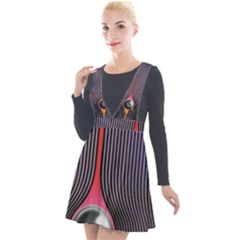 Tame Impala Plunge Pinafore Velour Dress by milliahood