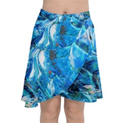 Tropic Chiffon Wrap Front Skirt by WILLBIRDWELL