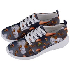 Cute Little Fairy With Unicorn, Pattern Design Men s Lightweight Sports Shoes by FantasyWorld7