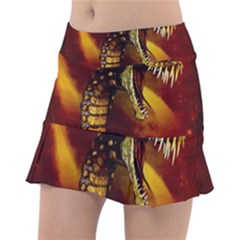 Awesome Dinosaur, Konda In The Night Tennis Skirt by FantasyWorld7