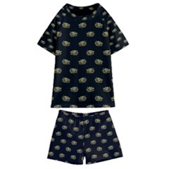 Dragon Head Motif Pattern Design Kids  Swim Tee And Shorts Set by dflcprintsclothing