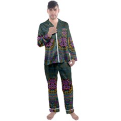 The  Only Way To Freedom And Dignity Ornate Men s Satin Pajamas Long Pants Set