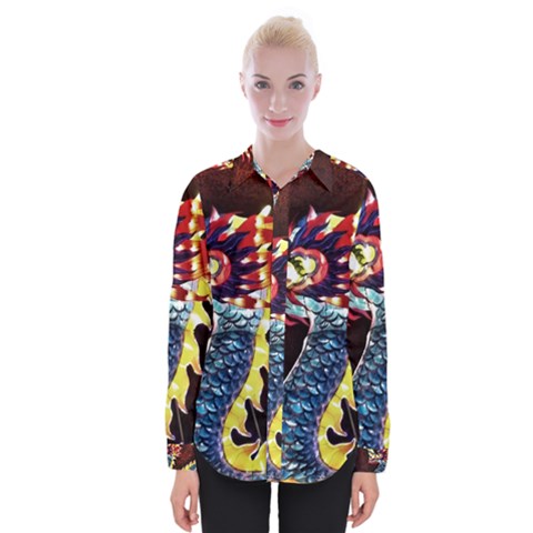 Dragon Lights Main Dragon Womens Long Sleeve Shirt by Riverwoman