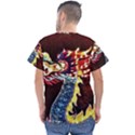 Dragon lights main dragon Men s V-Neck Scrub Top View2