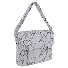 Katsushika Hokusai, Egrets From Quick Lessons In Simplified Drawing Buckle Messenger Bag