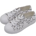 Katsushika Hokusai, Egrets from quick lessons in simplified drawing Kids  Low Top Canvas Sneakers View2