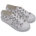 Katsushika Hokusai, Egrets from quick lessons in simplified drawing Kids  Low Top Canvas Sneakers View3