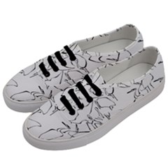 Katsushika Hokusai, Egrets From Quick Lessons In Simplified Drawing Men s Classic Low Top Sneakers by Valentinaart