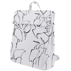 Katsushika Hokusai, Egrets From Quick Lessons In Simplified Drawing Flap Top Backpack