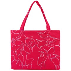 Katsushika Hokusai, Egrets From Quick Lessons In Simplified Drawing Mini Tote Bag by Valentinaart