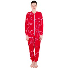 Katsushika Hokusai, Egrets From Quick Lessons In Simplified Drawing Onepiece Jumpsuit (ladies)  by Valentinaart