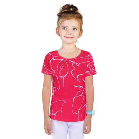 Katsushika Hokusai, Egrets From Quick Lessons In Simplified Drawing Kids  One Piece Tee by Valentinaart