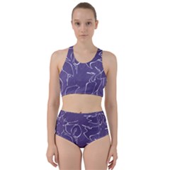 Katsushika Hokusai, Egrets From Quick Lessons In Simplified Drawing Racer Back Bikini Set by Valentinaart