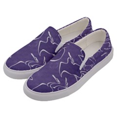 Katsushika Hokusai, Egrets From Quick Lessons In Simplified Drawing Men s Canvas Slip Ons by Valentinaart