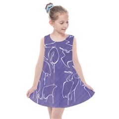 Katsushika Hokusai, Egrets From Quick Lessons In Simplified Drawing Kids  Summer Dress by Valentinaart